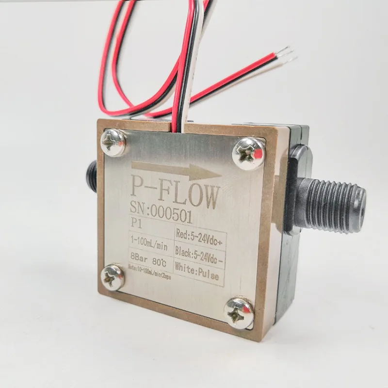 

Micro elliptic gear flowmeter for naphthenic acid micro-on-line flow detection