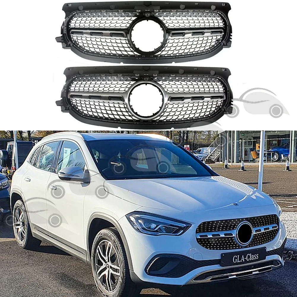 Front Bumper Racing Grill Billet Grille Cover For Mercedes-Benz H247 GLA-Class 2020 2021 General