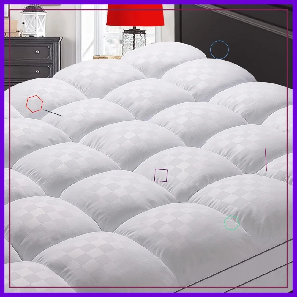 

Охлаждающий наматрасник Extra Thick King для снятия боли в спине, с глубоким карманом 8-21 дюйм и наполнителем из искусственного пуха