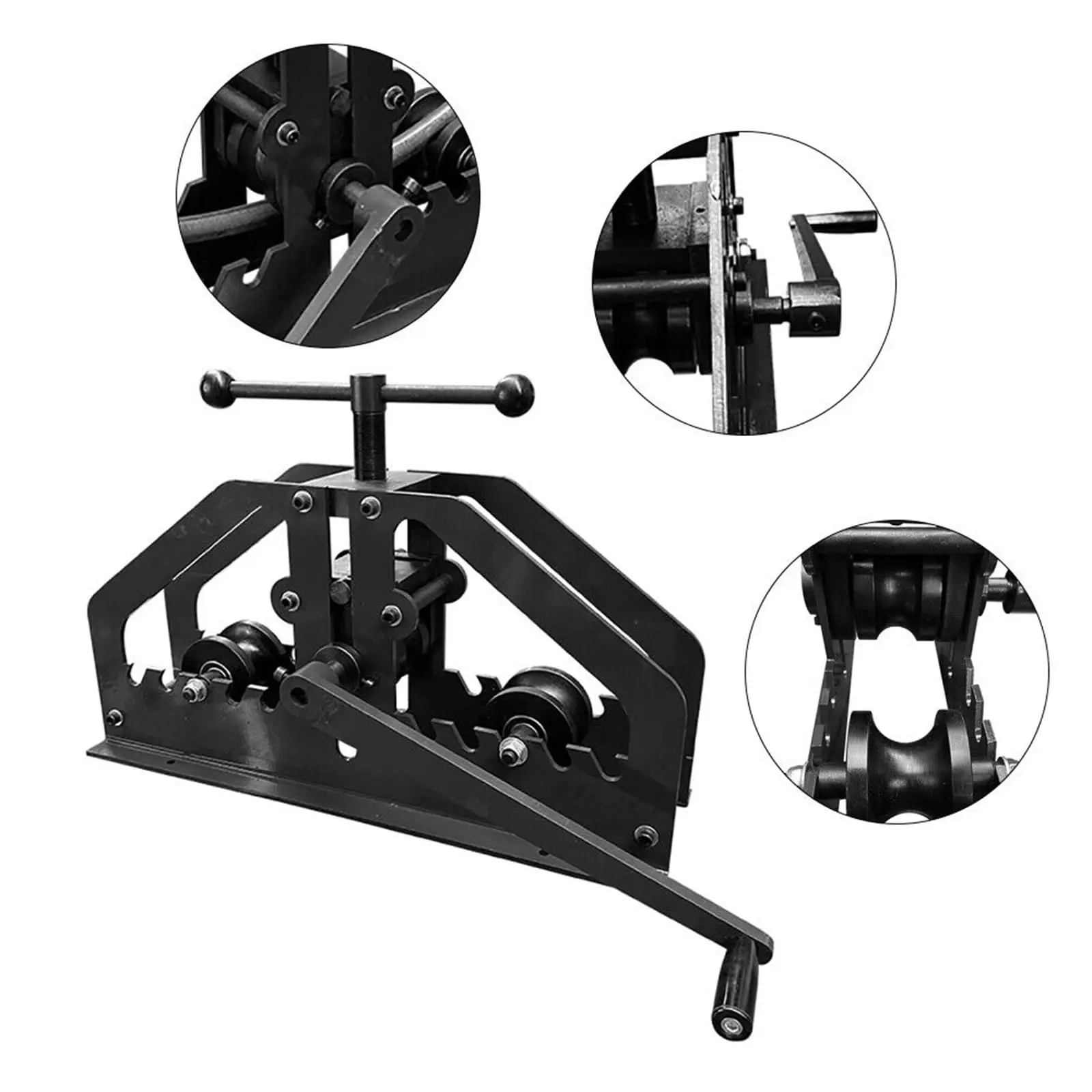 Tr-60 รอบ Roll Bender,Heavy Duty Metal เบรค Bender Multifunctional Bender อุตสาหกรรมแบบพกพาม้วนหลอดเครื่องมือสําหรับ 1.5 นิ้ว