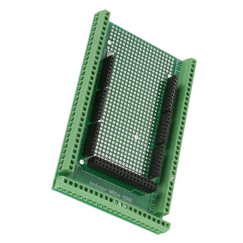 For Mega 2560 R3 Double-Side PCB Prototype Screw Terminal Block Shield Board Expanding Board