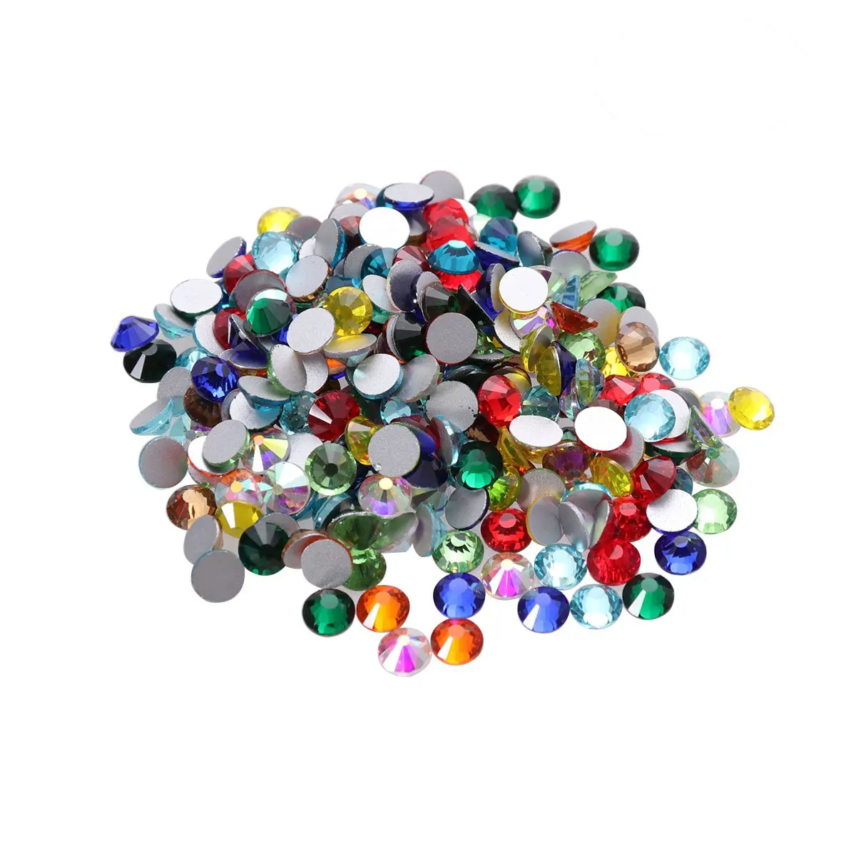 

288Pcs Mixed Color Crystal Glass Beads Flat Back Ss30 6.4-6.6mm for DIY Jewelry Making Craft Earrings Necklace Decorative Bead