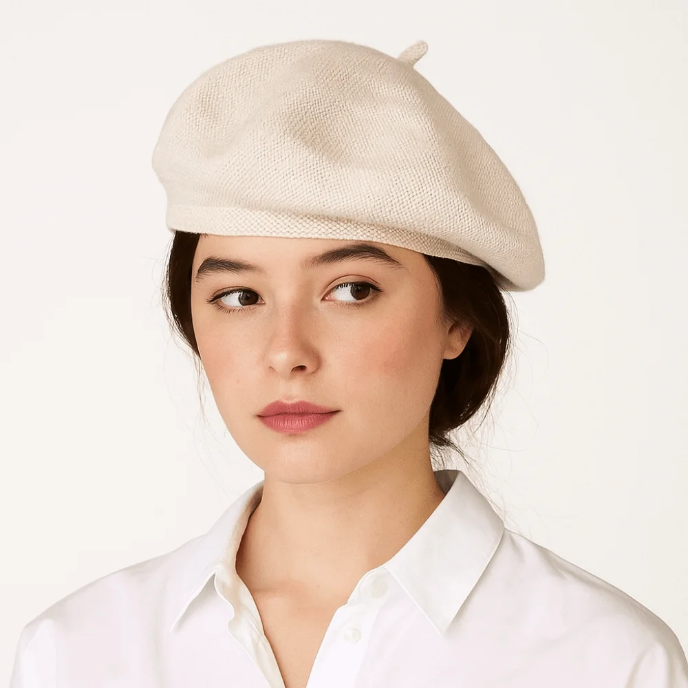 Mode Gestrickte Frauen Berets Warm Halten Einfarbig Britischen Beanie Hut Elastische Koreanische Stil Künstler Hut Mädchen