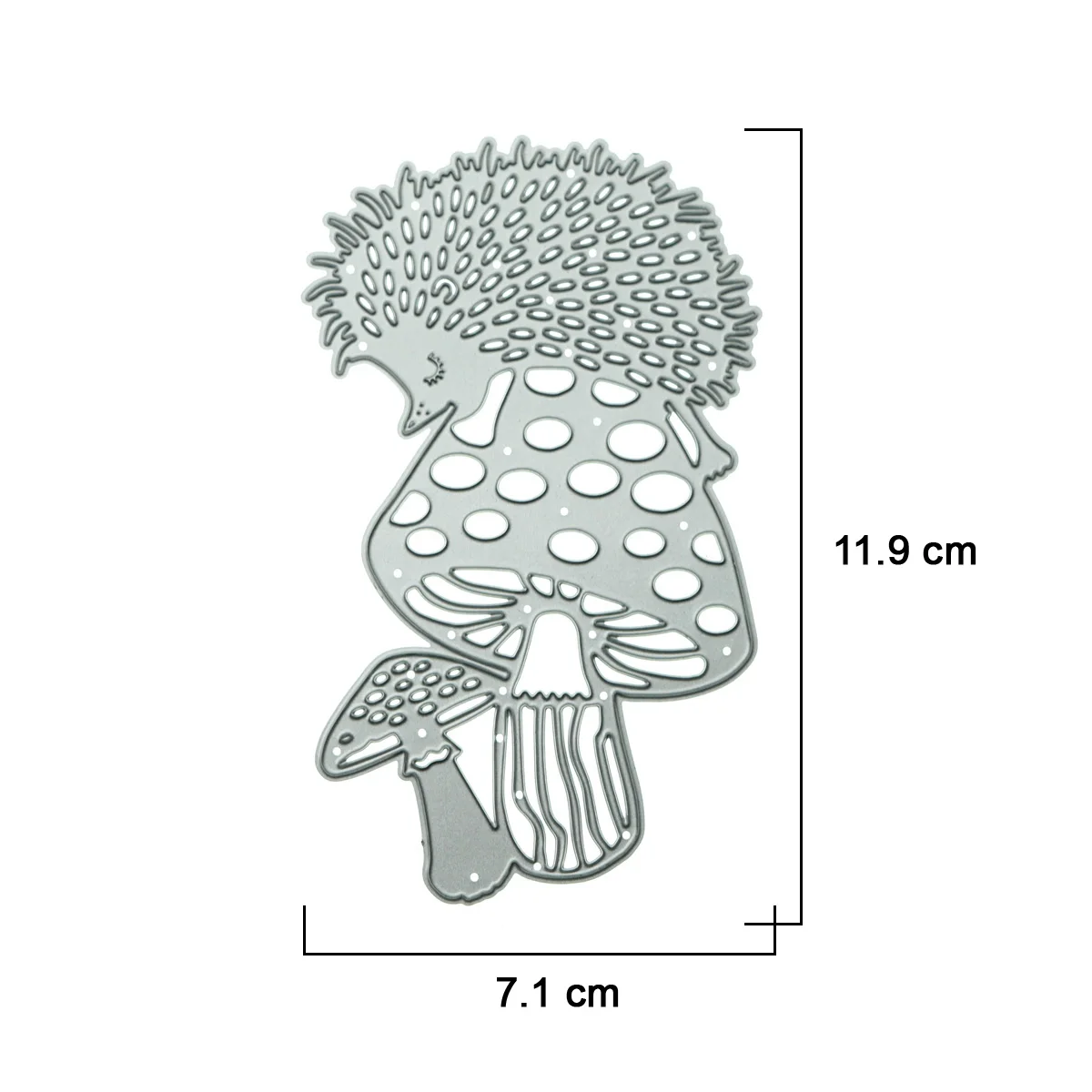 Metal Cutting Die Hedgehog Climbing Mushroom Punch Stencil Handmade Greeting Card Paper Craft Scrapbooking Decorating Supply