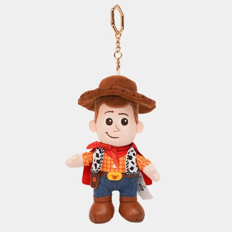 

Cute Disney Toy Story Woody Plush Keychain Cute Cowboy Bag Pendant Anime Doll Key Ring for Fans Key Holder Accessory Kawaii