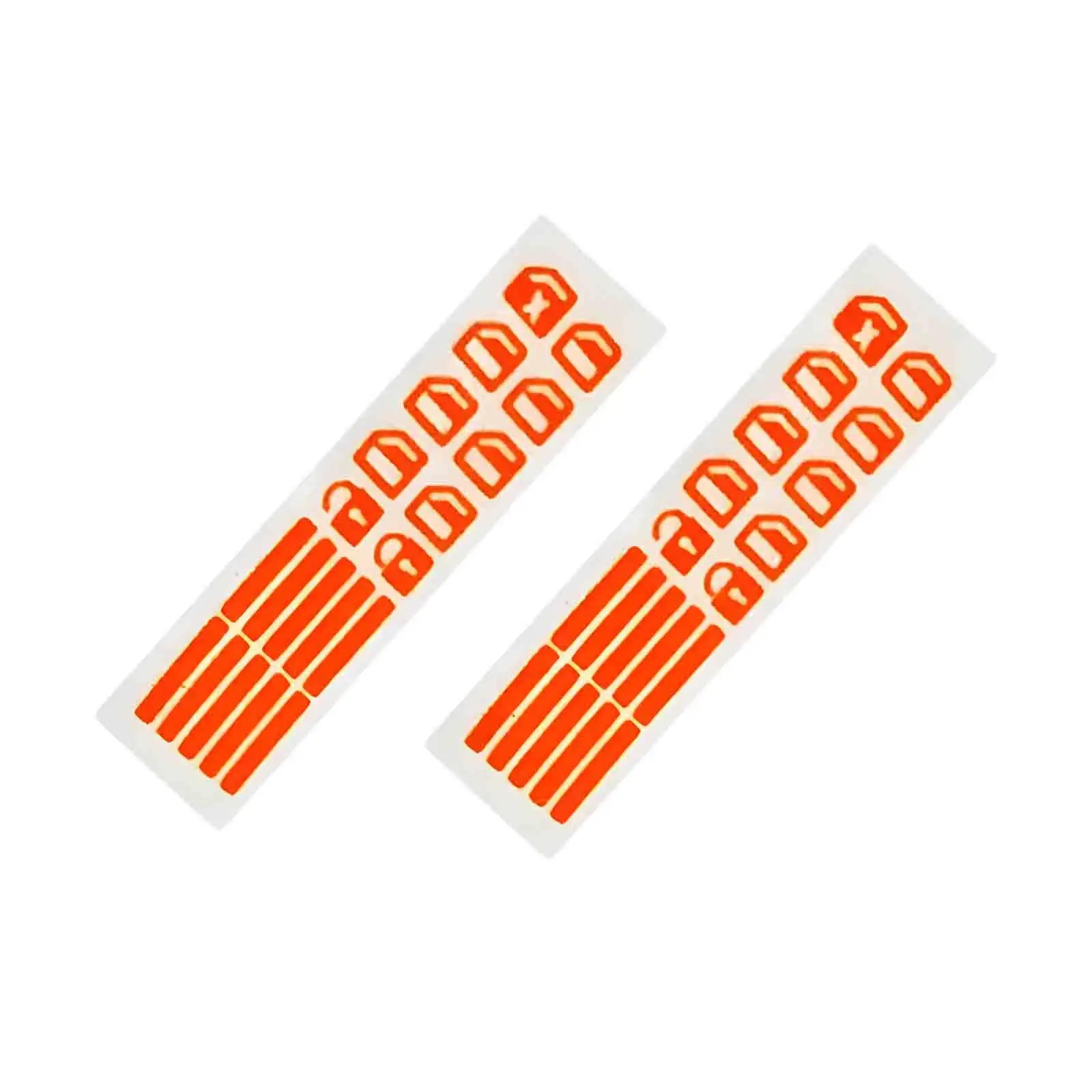 2-6pack 2x Car Control Switch Button Luminous Stickers Auto Night Fluorescent