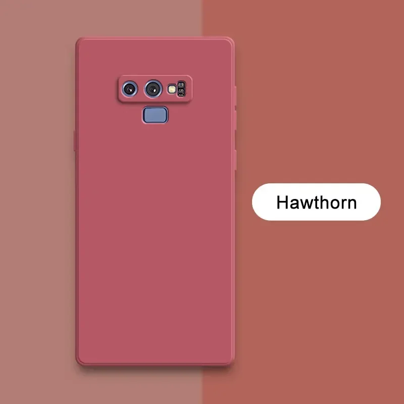 Funda de silicona líquida Original para Samsung Galaxy Note 9, Protector de lente, funda de teléfono suave a prueba de golpes para SamsungNote9 Note9