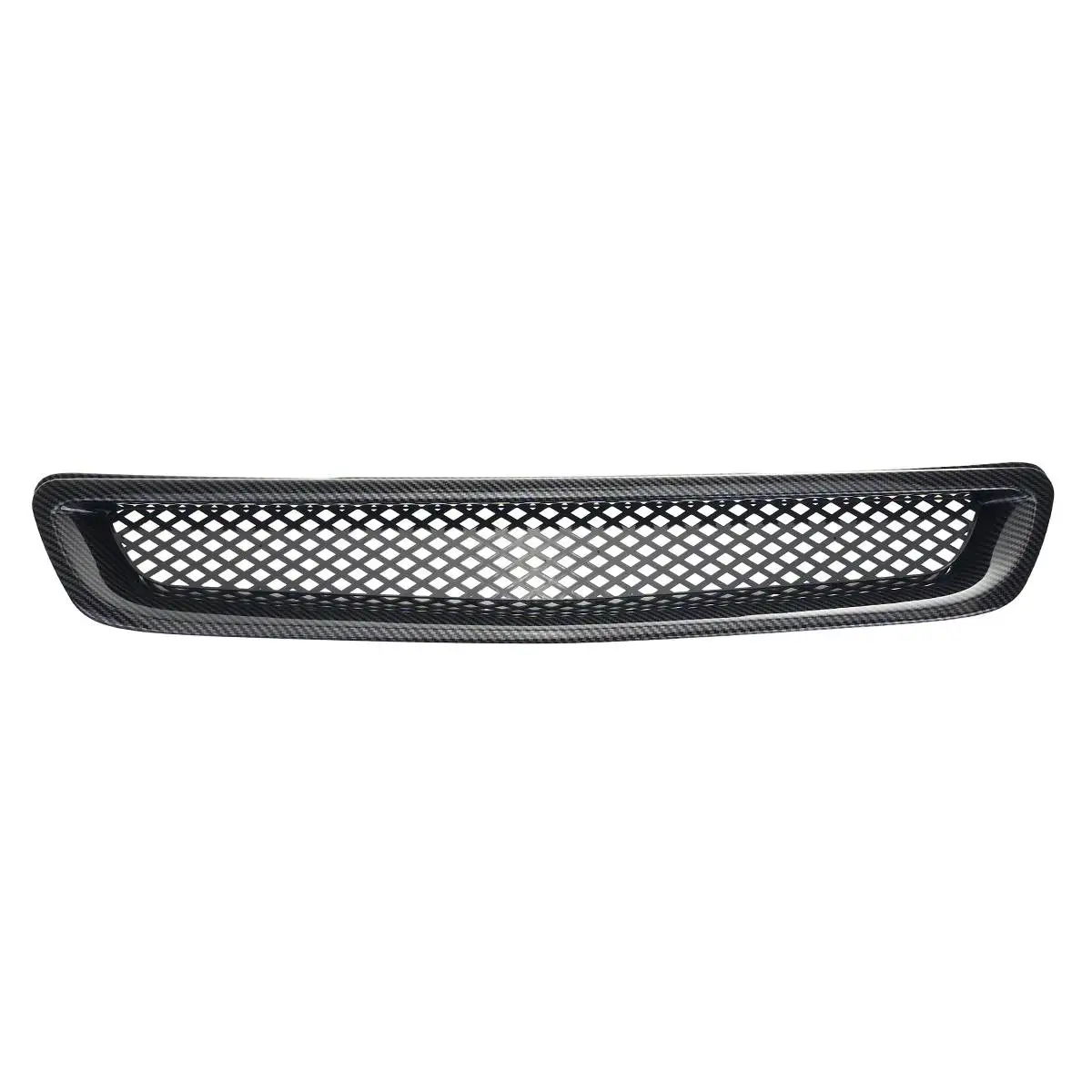 Carbon Fiber Look Car Front Bumper Hood Grill Grille ABS For Honda For Civic EK CX DX EX HX LX 1996-1998 Front Hood Grill Grille