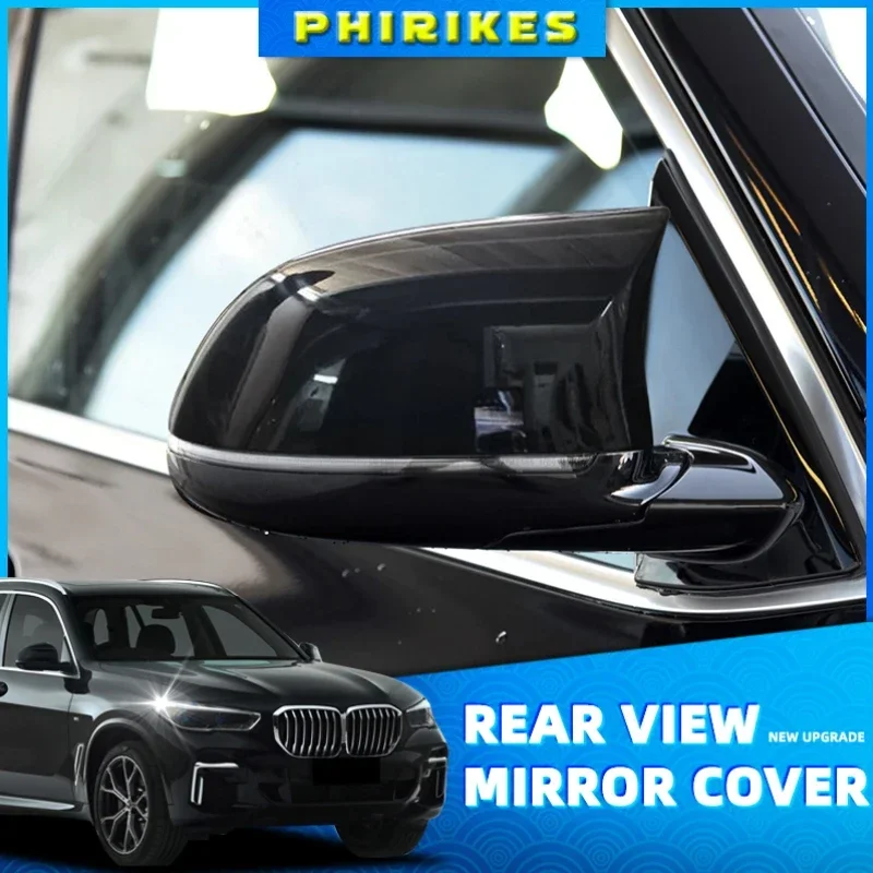 

Car Side Door Rearview Side Mirror Cover Cap For BMW F15 X5 F16 X6 F25 X3 F26 X4 Parts styling