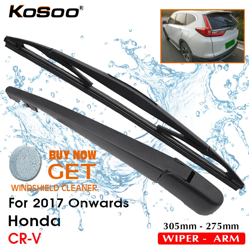 KOSOO Auto Rear Blade For Honda CR-V,305mm 2017 Onwards Rear Window Windshield Wiper Blades Arm,Car Styling Accessories