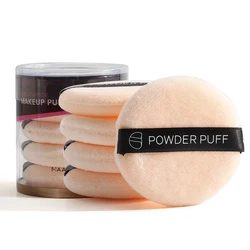 5PCS Flocking Makeup Powder Puff Mini Face Sponge Cosmetics Soft Cotton Face Beauty Powder Puff Lightweight Maquiagem Sponges