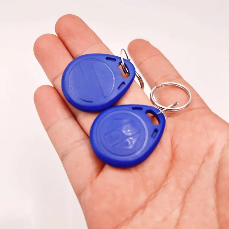 100pcs T5577 Rewritable 125KHz RFID Tag Writable Rewrite Duplicate Proximity Token Keyfobs Ring Copy ID Card Key Fob