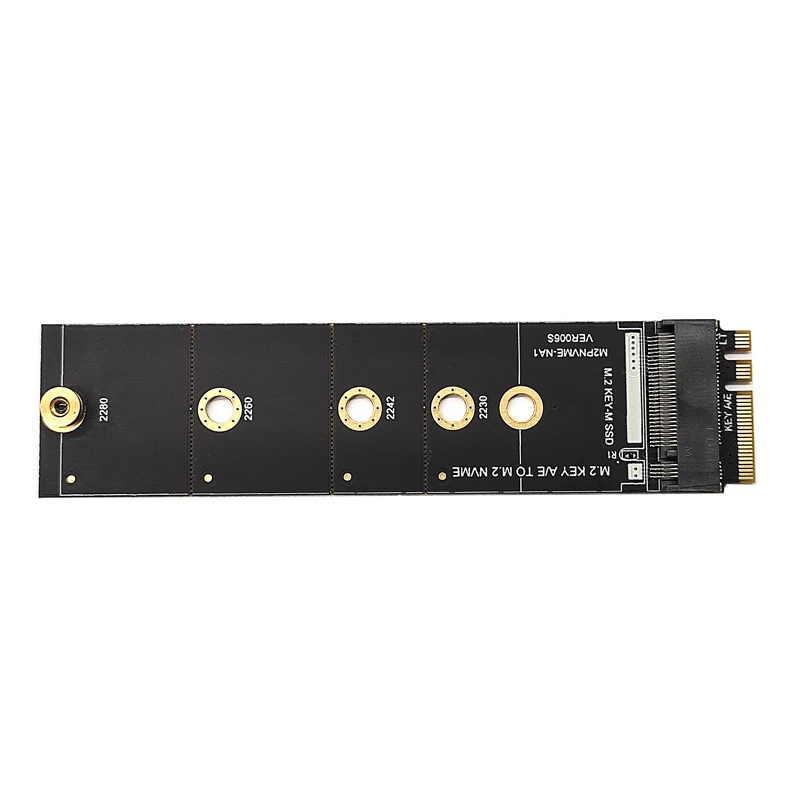 M2 KEY A-E to M2 NVME Adapter Convert Card Riser NGFF TO KEY-M Expansion Slot WiFi Interface to M2 NVME Support 2230-2280 M2 SSD