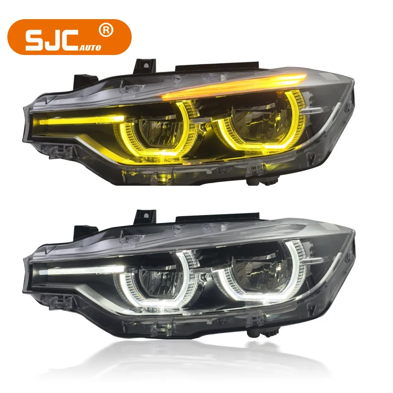 SJC Dual-Color Koplampen voor 3-serie F30 F35 F80 2013-2018 LED Koplamp Plug en Play Voorlichten Auto Accessoires