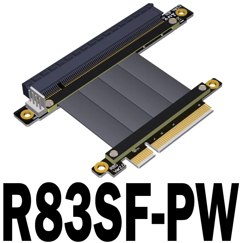 PCI-E X8 สายต่ออะแดปเตอร์ X16 PCIe 3.0 Riser RTX3060 กราฟิกการ์ด X99 Server ETH Mining Extender 4Pin สายไฟ SATA