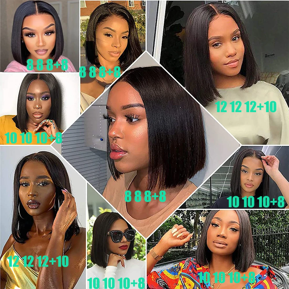 Bone Straight Raw Hair Bundles com fechamento, 13x4 Lace Frontal, 3 Bundles, Vietnam Human Hair Weave, Transparente Lace Encerramento