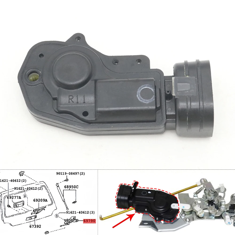 

Задняя задняя дверь багажника, дверь багажника, замок крышки, привод управления двигателем для Lexus LX470 Toyota Land Cruiser LC100 4500 4700 1998-2007