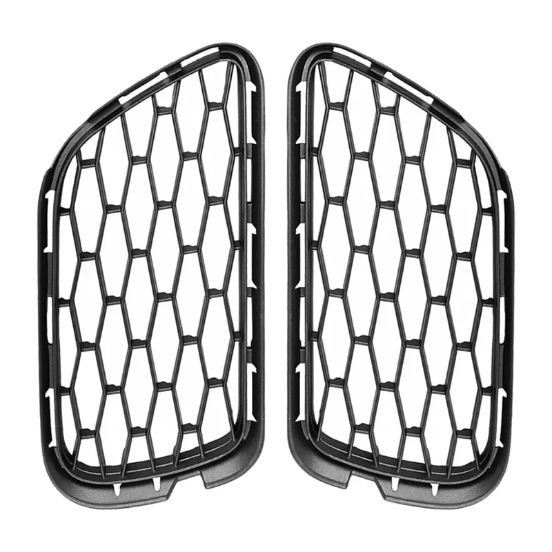 2Pcs Front Left & Right Bumper Air Vent Mesh Grille 670013780 670013781 Fits For Maserati Quattroporte 13-16