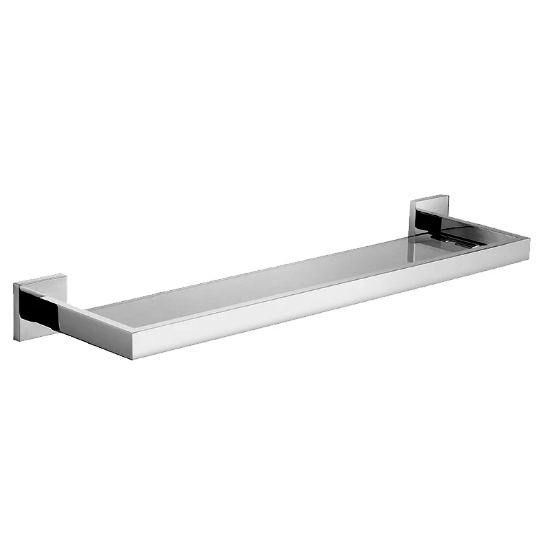 2016 Glass and Polish Bathroom Shelves 50 CM Length for Single Layer Glass and Modern Desgin for Bathroom Improvement AU1893