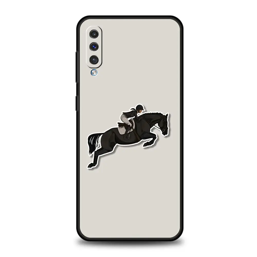 Galloping Horse Girl Phone Case For Samsung A54 A52 A24 A14 A50 A72 A70 A30 A40 A20S A20E A02S A12 A22 A34 A42 A32 5G A04s Cover