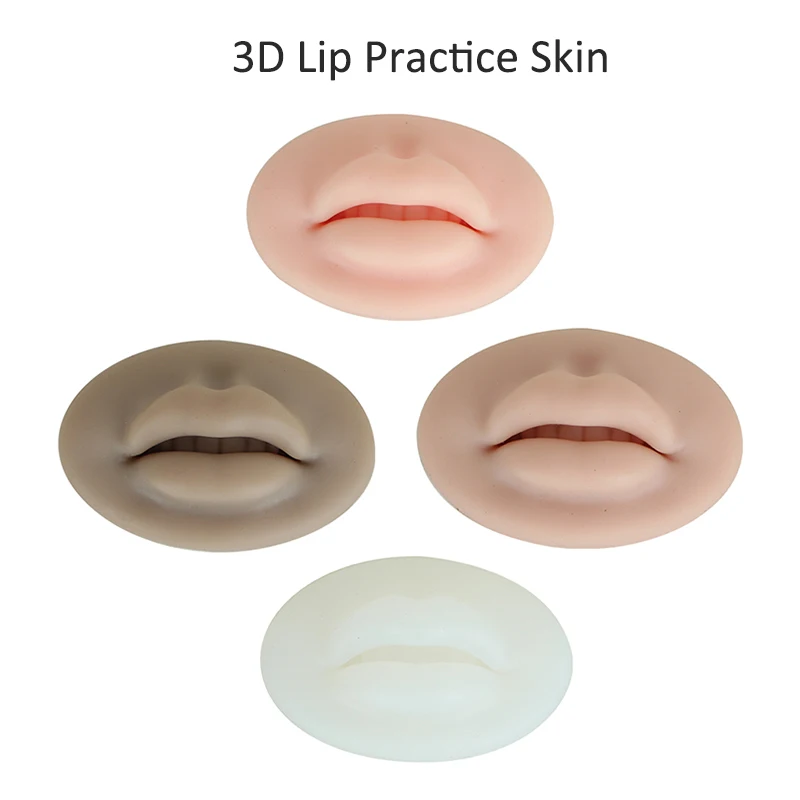 

5D Sicone Microblading Lip Practice Skin Permanent Makeup Tools for Beginner Tattoo Artificial Fake Lip Training Skin PMU Supply