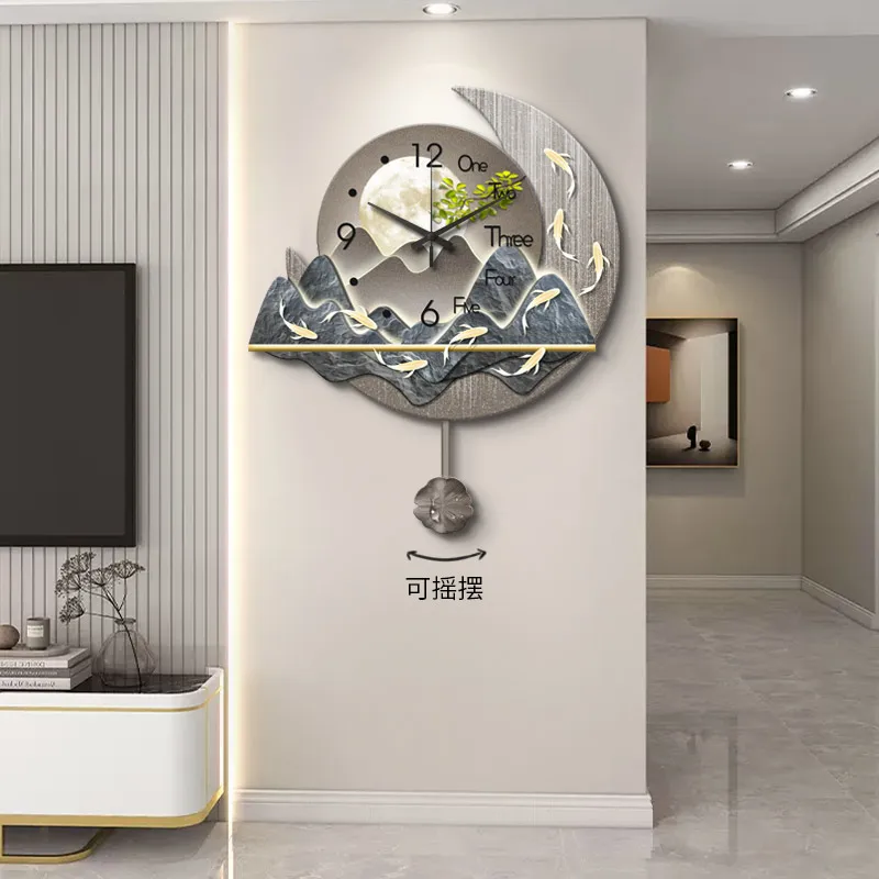 Cute Living Room Wall Clocks Art Mural Luxury Digital Restaurant Wall Watch Modern Nordic Fashion Horloge Murale Room Decoration