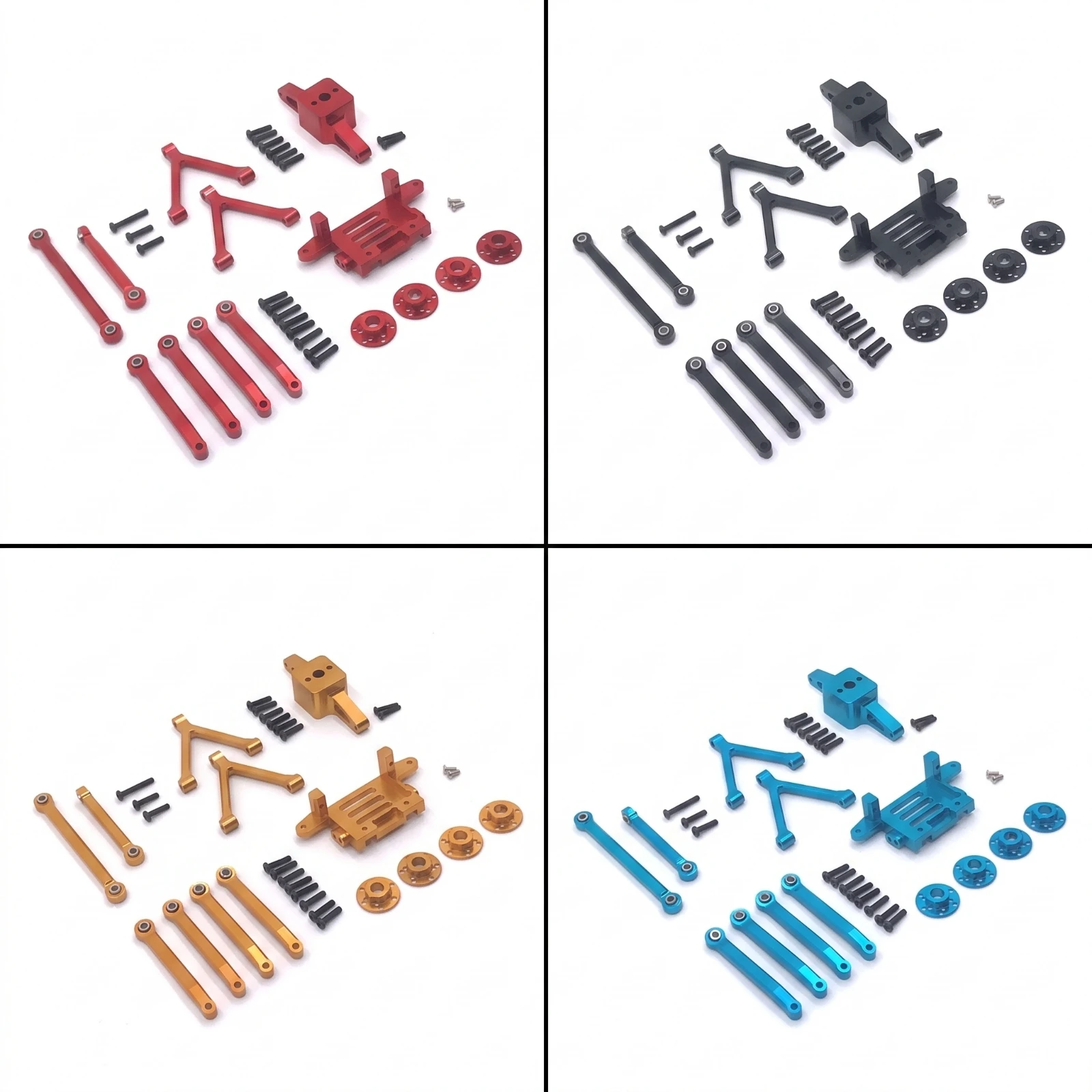 rc-car-parts-kit-aluminum-servo-mount-motor-mount-metal-hardware-machined-for-hobbyists-model-repairs