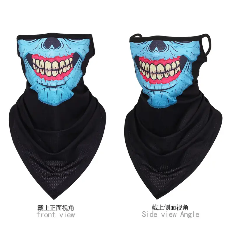 Multi-function Motorcycle Face Scarf Skull Masks Cycling Neck Gaiter Cover Mesh Tube Sport Sunscreen Men Women Bandana Balaclava - Image 7