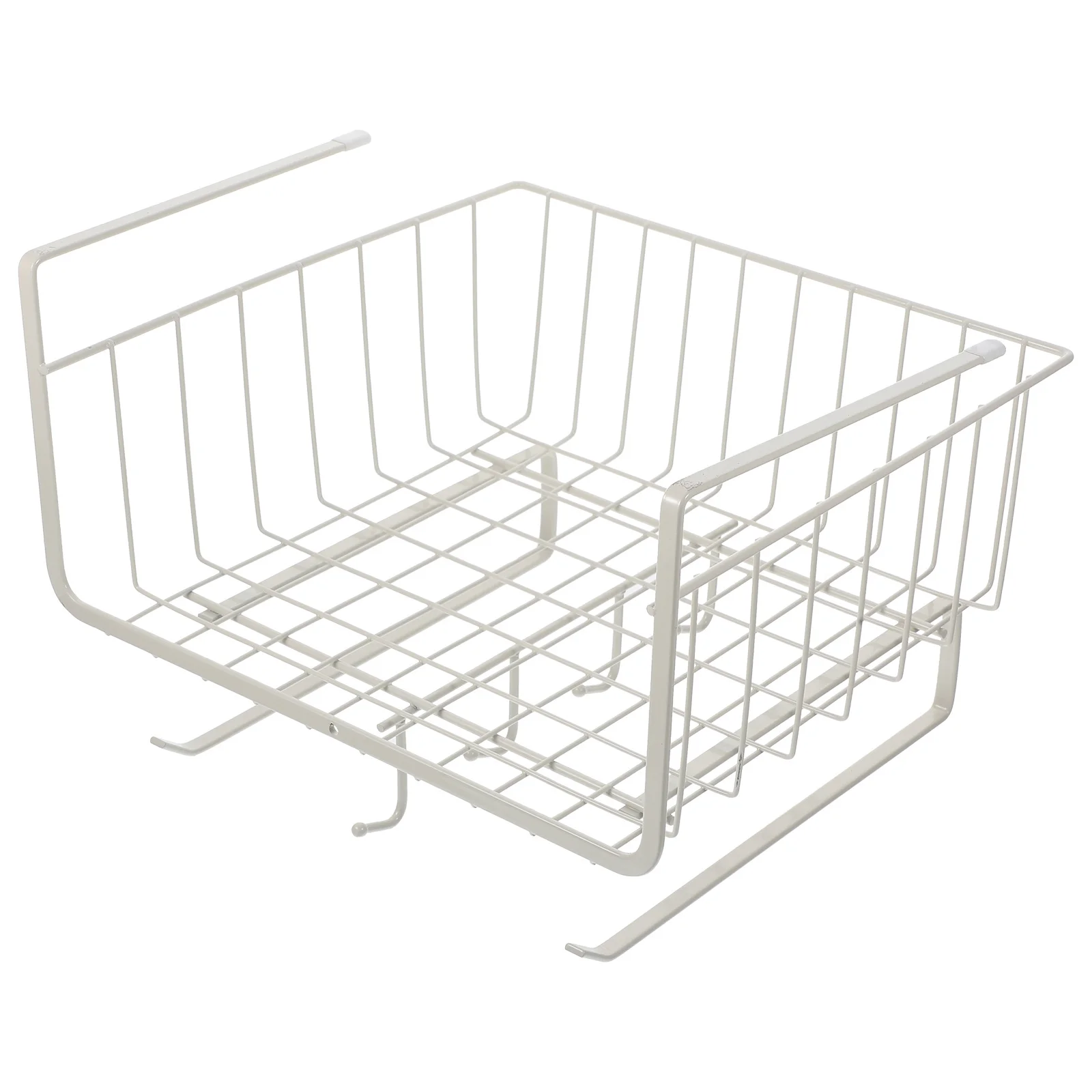 

Kitchen Hanging Organizer Iron Cabinet Basket Suspension Storage Rack Stable Load-Bearing for Kitchen Supplies Tableware Holder