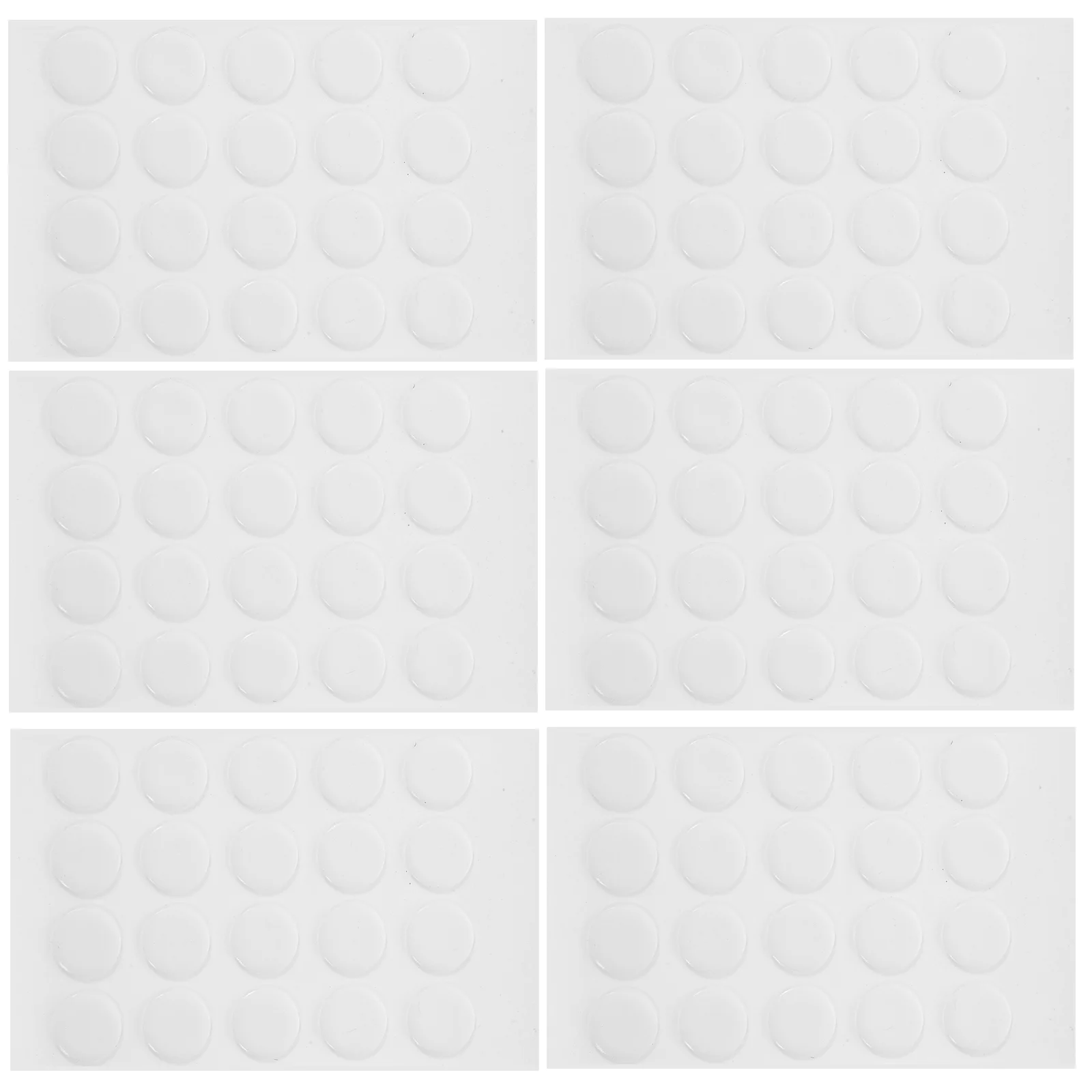 300 Pcs Clear Circle Stickers Double Sided Tape Transparent Acoustic Adhesive Two Sides Round Dot