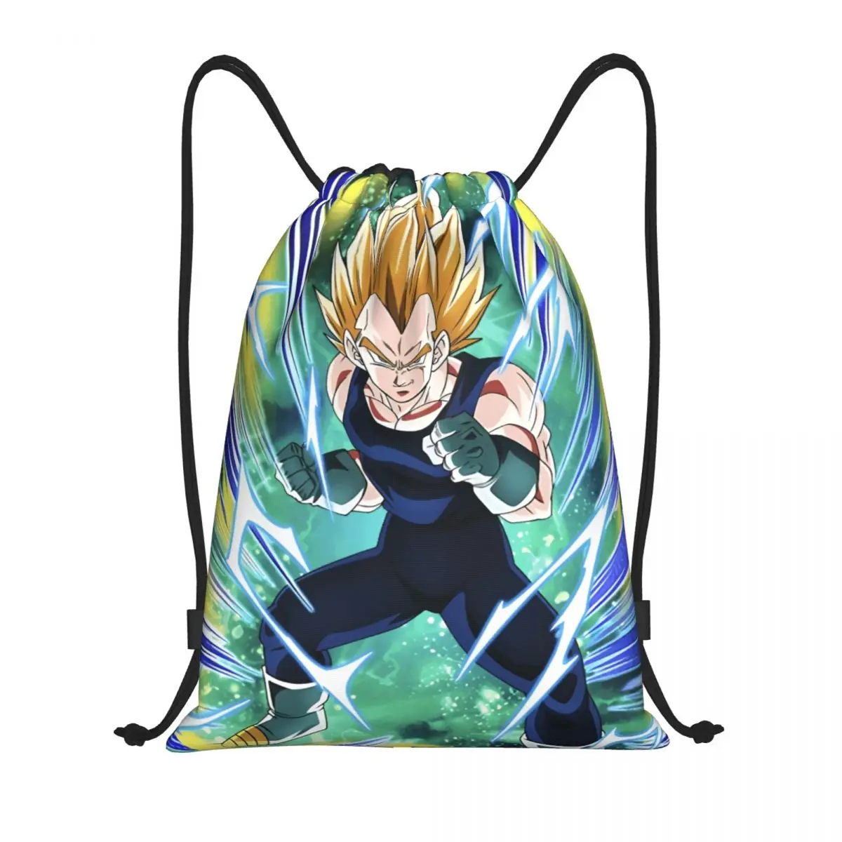 

Custom DBZ V-Vegetaes Cartoon Drawstring Backpack Bags Men Women Lightweight Japan Gym Sports Sackpack Sacks for Yoga
