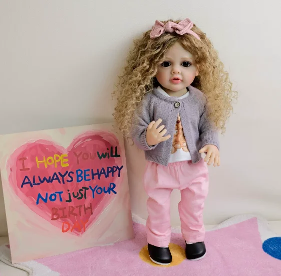 Silicone Baby Dolls Vinyl Newborn Toy For Kids Gifts Boneca Renascida Brinquedo Bebe Para Crianças Menina Finished Painted Toy