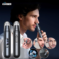Electric Nose Hair Trimmer Portable Men Nose Hair Removal Clipper USB Rechargeable Travel Mini Eyebrow Ears Nose Hair Remover