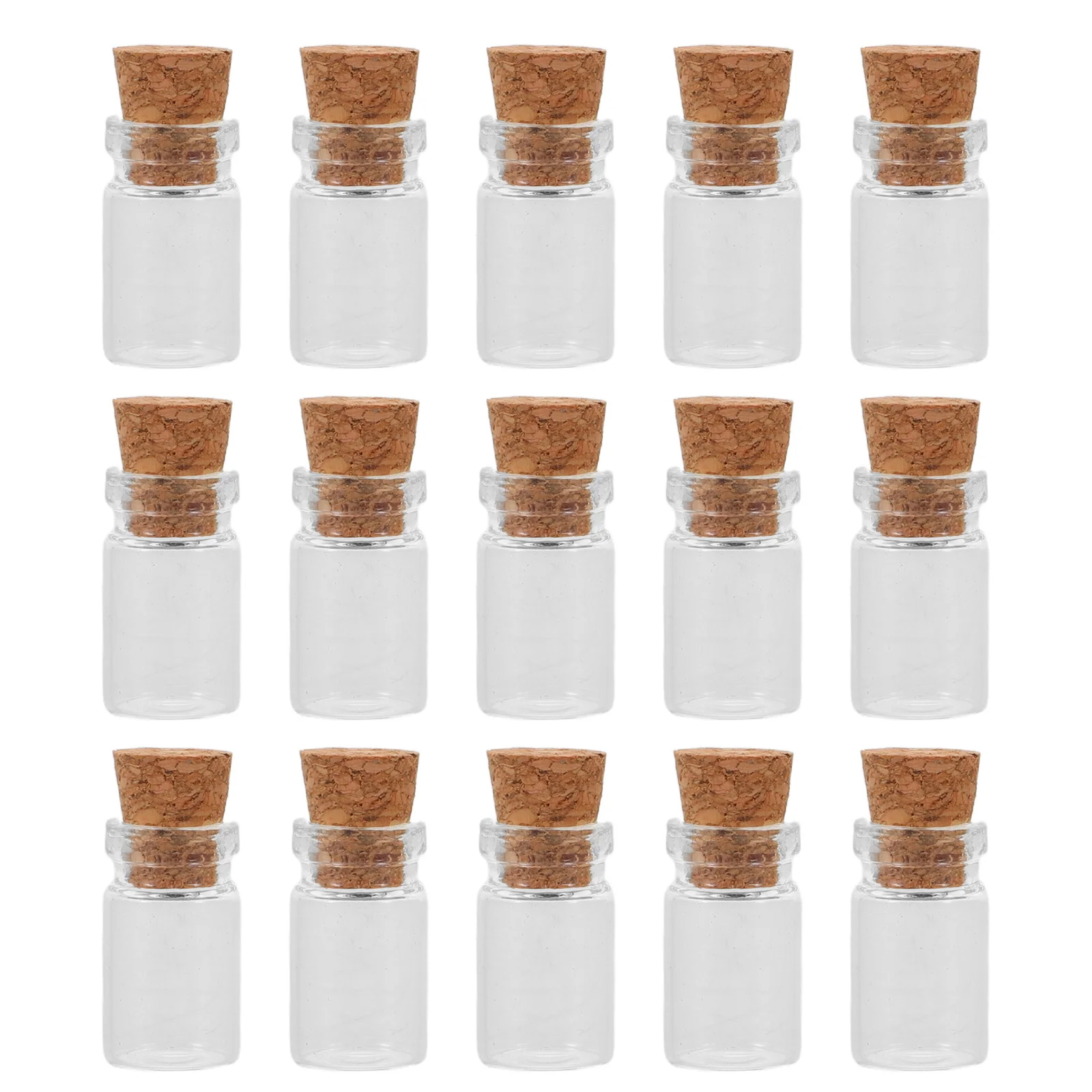 

100pcs Decorative Glass Bottle 1Ml Mini Glass Bottles With Cork Stoppers For Diy Crafts Spell Jars Wedding Favors Christmas