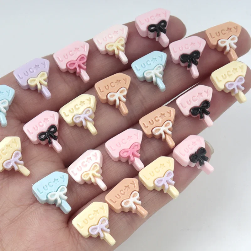 30Pcs/300pcs Mini Resin Lucky Indicator Flat DIY Resin Craft Children Hairpins Materials Accessories Scrapbooking Doolhouse