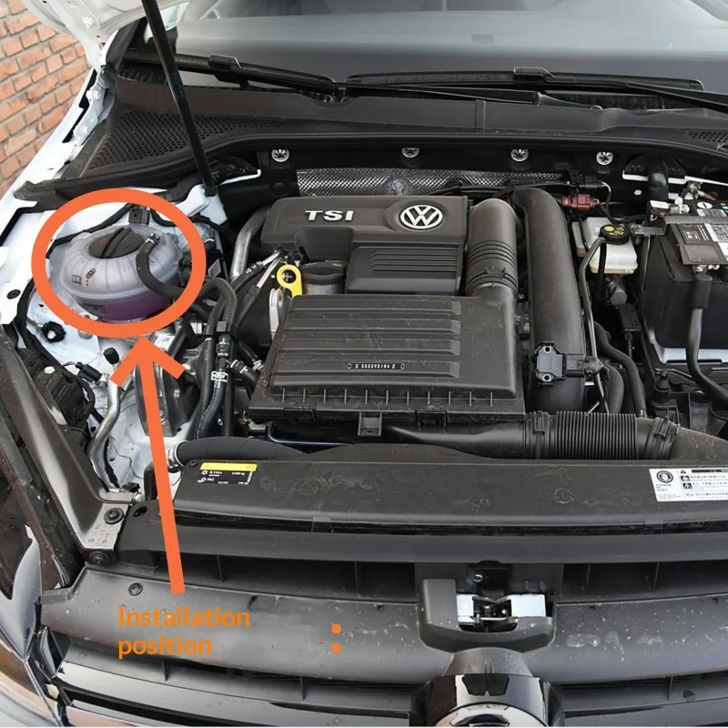 Coolant Expansion Reservoir Tank OE 5Q0121407 For Seat Leon ST FR 5F Ateca Tarraco Skoda Octavia MK3 A7 Superb 3 VW Audi view 3