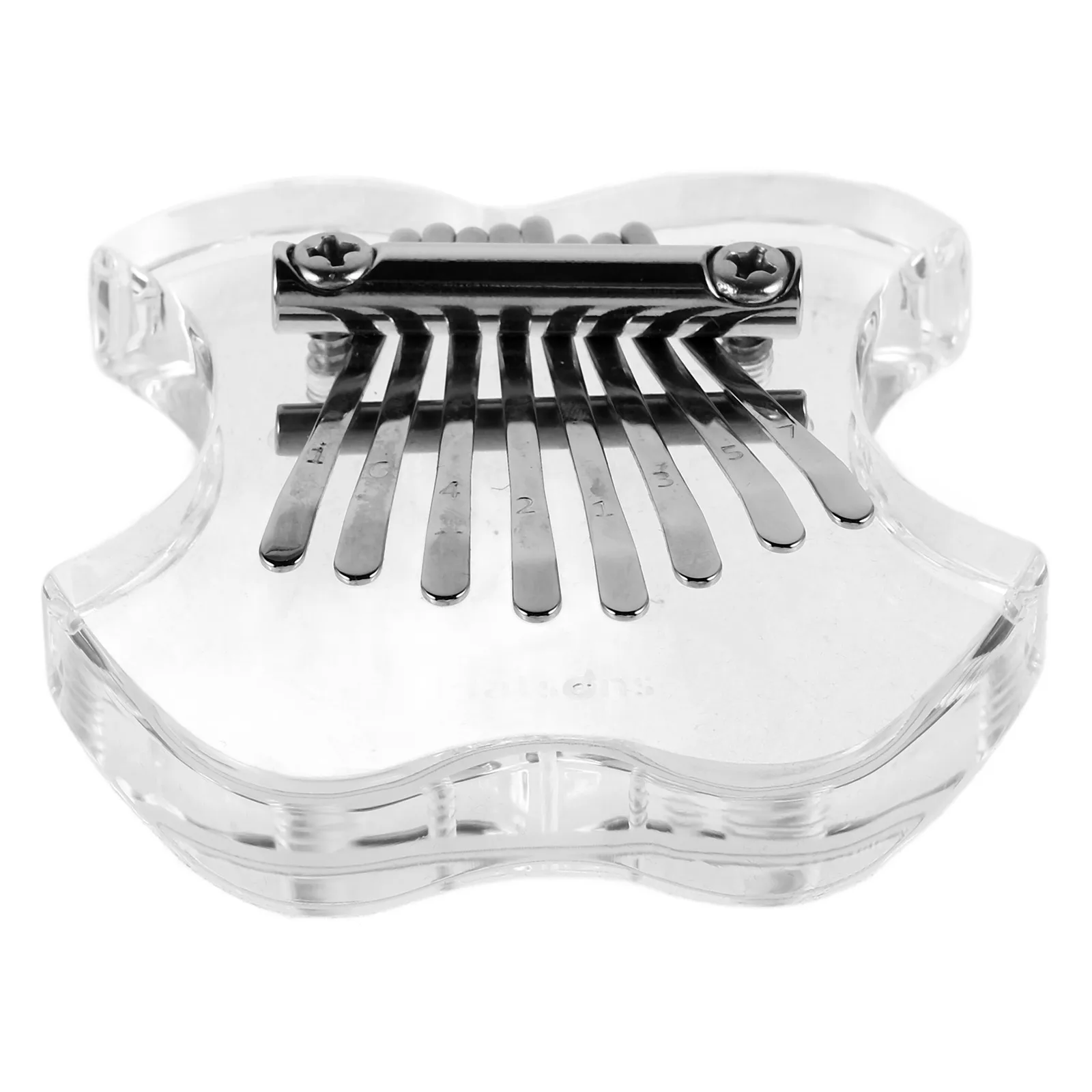 

8 Key Mini Thumb Piano Crystal Acrylic Finger Transparent Kalimba for Beginners Toddler