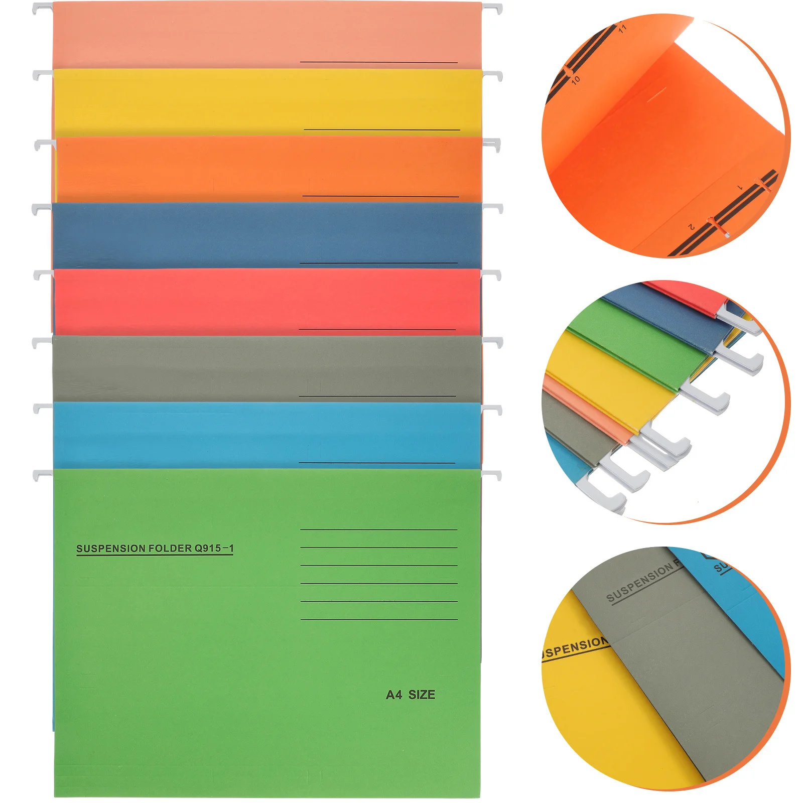 

A4 File Folder Organizer 8PCS Suspension Desktop Holder for Documents Storage Hanging File Frame Office Supplies Letter Size
