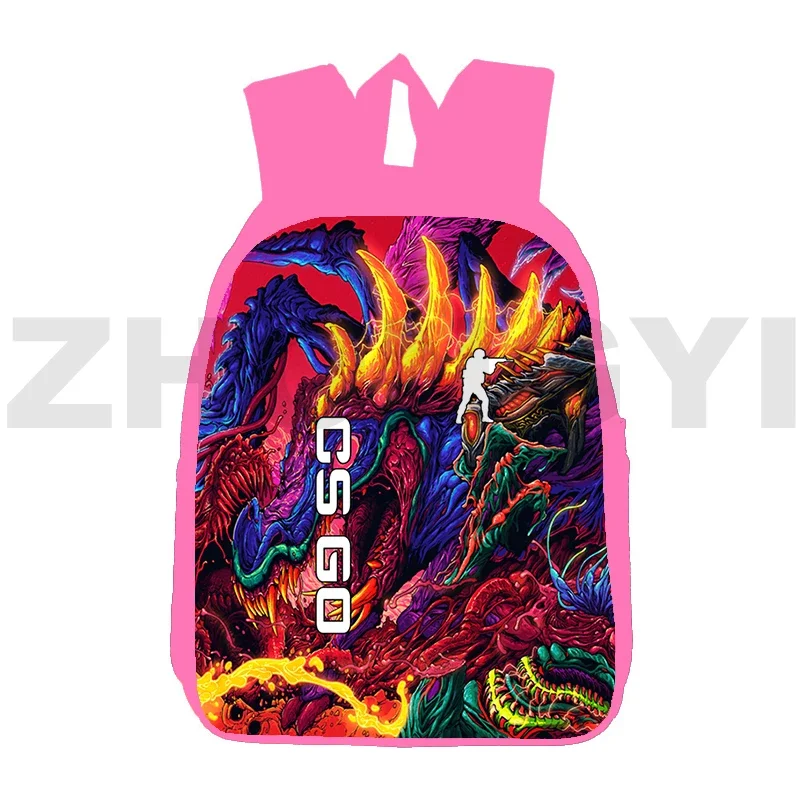 Harajuku fashion causal CS GO 3D Print Backpack Cartoon School Back Pack for Girls Anime Japanese Bag 12/16 Inch Backpack Women