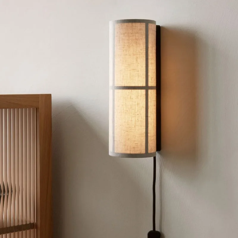 

Japanese Retro Cloth Wall Light Modern Romantic Restaurant Aisle Homestay Decor Wall Light Design Home Atmosphere LED Light