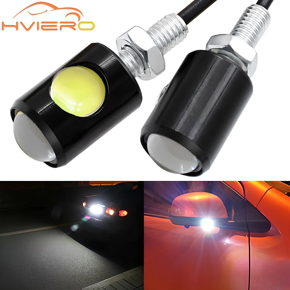 1/2X Auto LED Motorcycle Signal Led Drl Fog Lamp Indicator Car License Plate Bolt Tail Rear Light Brake Side Turn Multiple Color