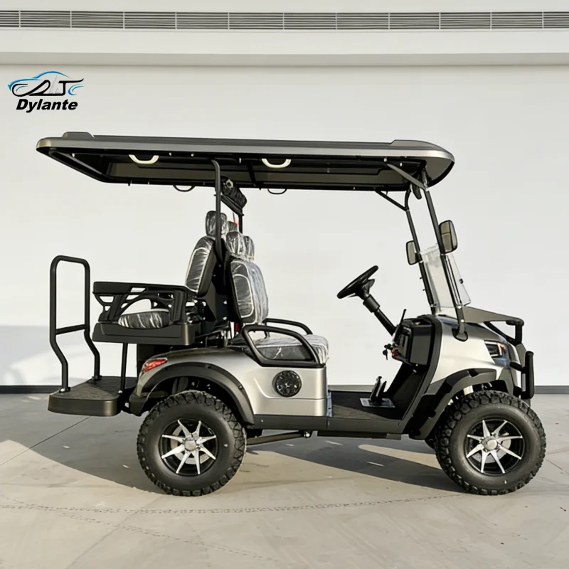 

60 В литиевая батарея, независимая система подвески, 4 6 мест, клубный экскурсионный автобус, четыре места, тележка для гольфа с двигателем 5000 Вт