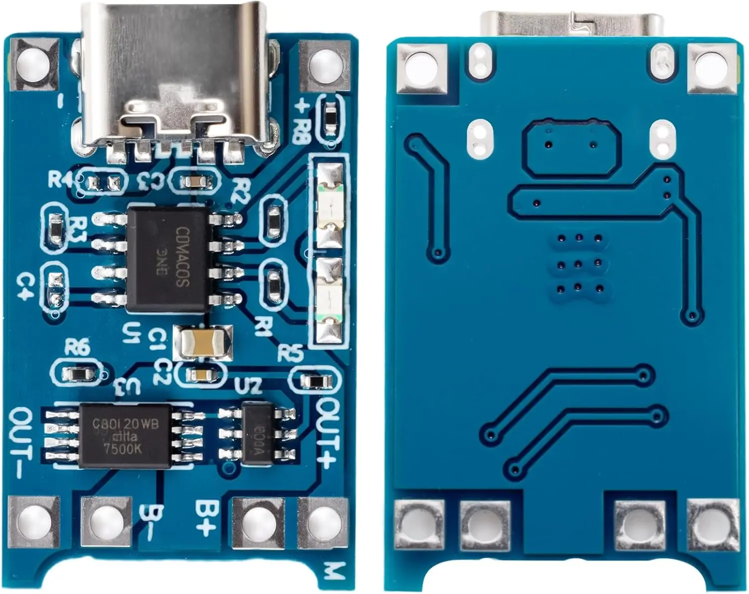 10 Stück 18650 Lithium-Batterie-Ladeplatinen TP4056 Mini/Micro USB Ladeplatine 5V 1A mit Schutzmodul