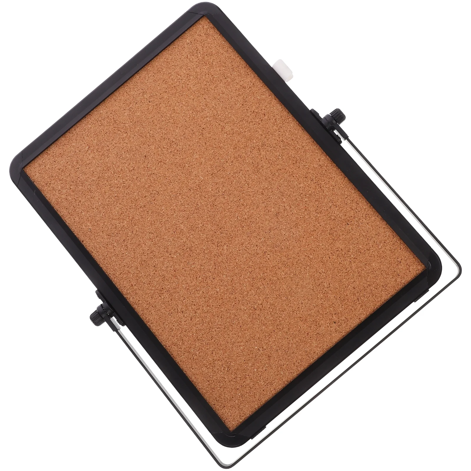 

Stylish Cork Message Board for Office Desk with 360 Rotation Stand Bulletin Memo Notice Display Corkboard Natural Aesthetic