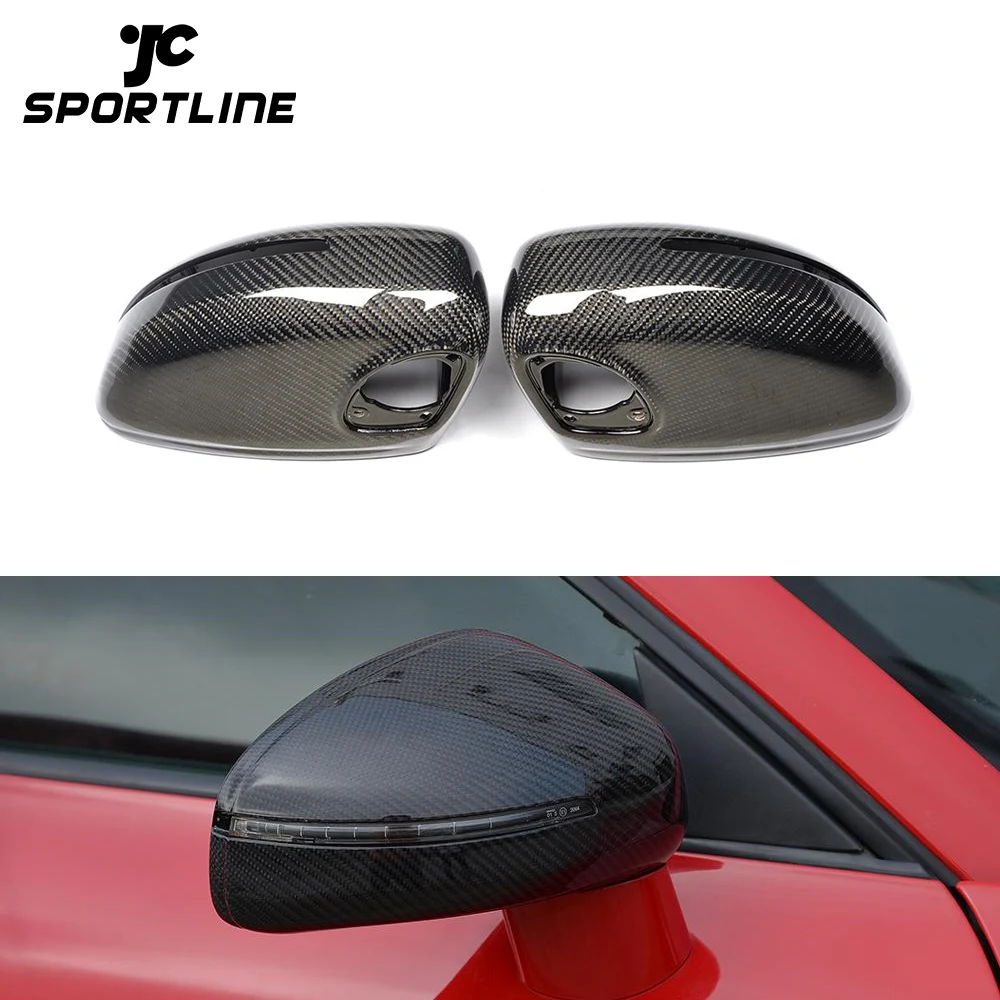 

Carbon Fiber Side Car Wing Mirror Cover For Audi R8 Spyder Convertible Door Rear View Cover
