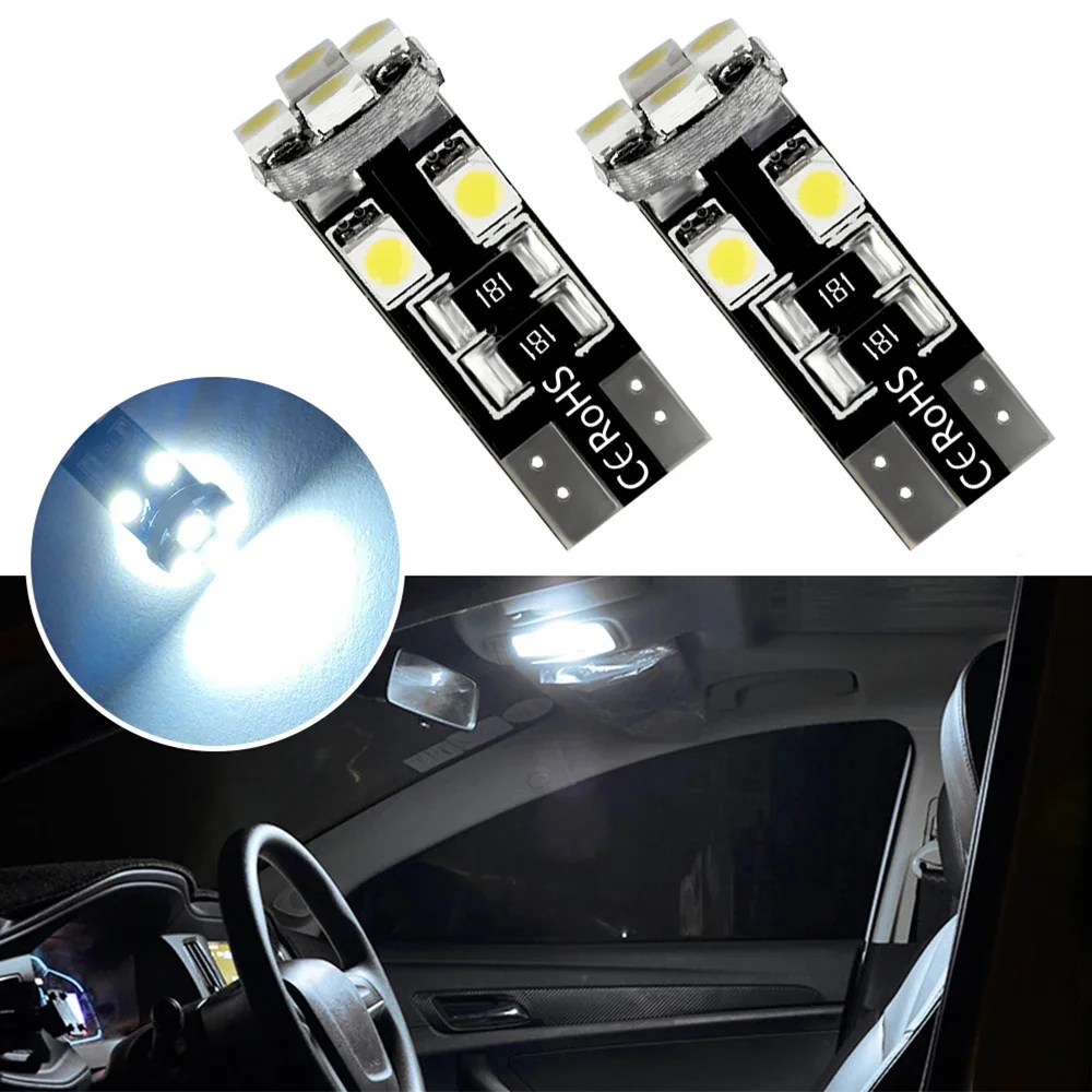 

2 шт., Автомобильные светодиодные лампы Canbus T10 W5W 3528 8SMD