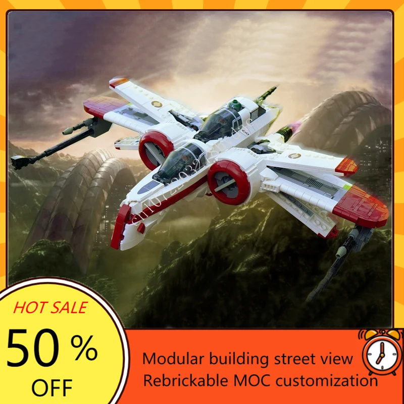 

1053PCS ARC-170 Space War Military MOC SpaceShip Battle Model Custom Puzzle Architecture DIY Education Assembly Model Toy Gift