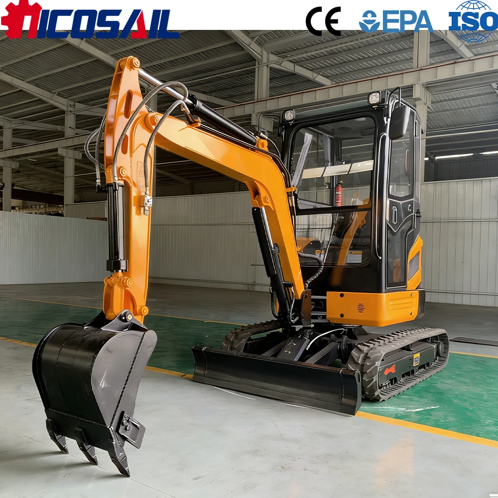 

2,5-тонный компактный экскаватор с сертификатом CE, стандарт Евро-5, высокопроизводительный, для строительных и садовых работ