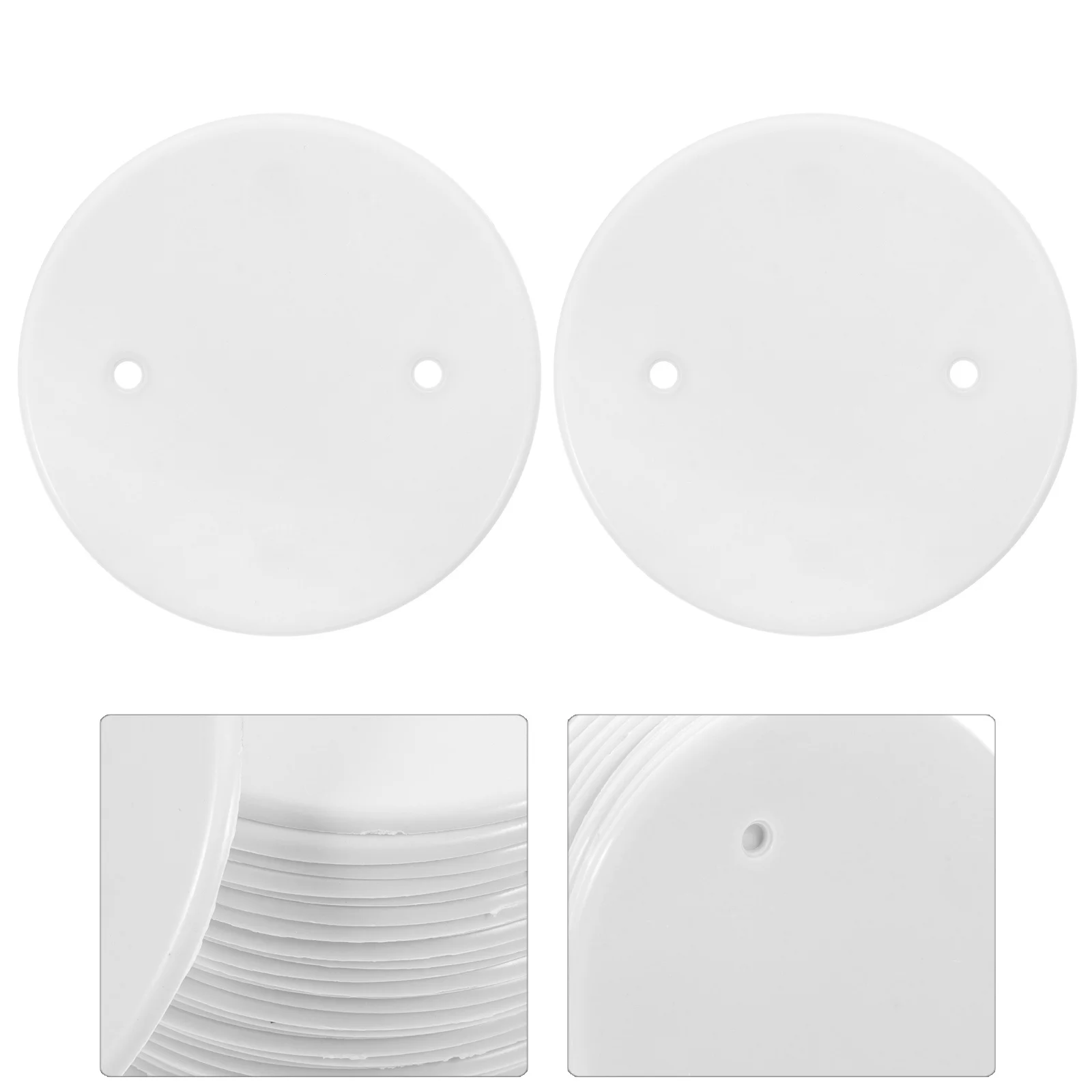 

30pcs Octagonal Ceiling Cover Plate Pp Flame-Retardant Scratch-Resistant For Junction Box Wiring Access Panel Electrical Outlet