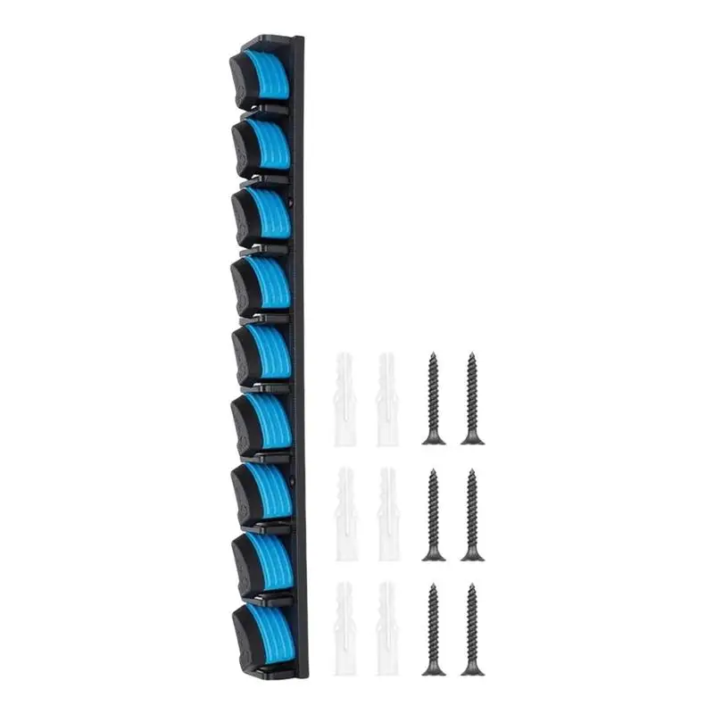 Support de pêche mural, vertical, T1 le plus récent, pour garage, peut contenir jusqu'à 9 cannes ou combos